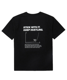 KEEPHUSTLING（キープハッスリング）の「Effort-Outcome Graph Short Sleeve T-Shirt (Black)（Tシャツ/カットソー）」