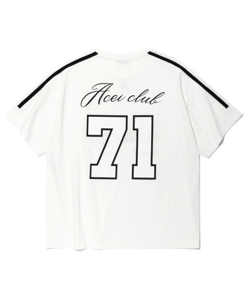 ACEI(アセイ)の「バシティ筆記体プリントTシャツ(UNI)WHT(Tシャツ/カットソー・メンズ・その他・SMALL/MEDIUM/LARGE)」の2枚目の写真