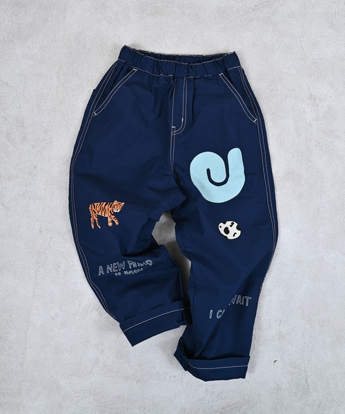 MARKEY'S（マーキーズ）の「ツイルプリントパンツ（その他パンツ・キッズ・オフホワイト/ネイビー/レッド/グリーン・100/95/90/80/150/140/130/120/110）」の3枚目の写真