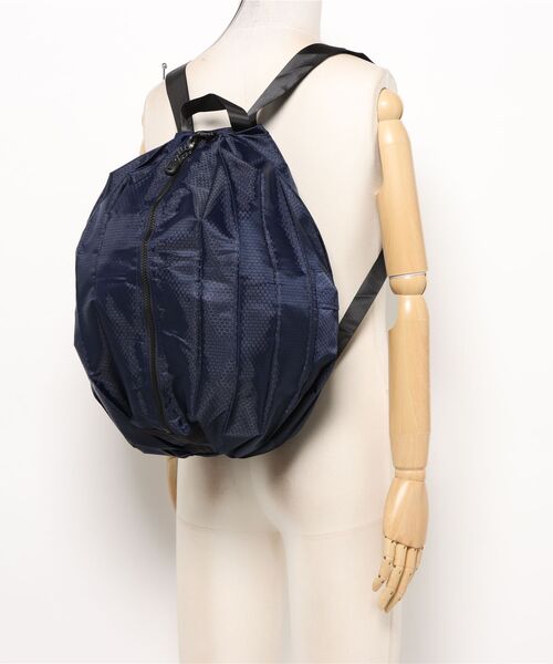 VIBGYOR（ヴィブジョー）の「LESRIRE/折りたたみリュック エコバッグ L9224（バックパック/リュック・レディース・ブラック/グレー/ピンク/ネイビー・FREE）」の18枚目の写真