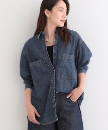 SHOO・LA・RUE | 【洗濯機可/ライトオンスデニム】こなれ感をプラスする BIGポケットデニムシャツ(シャツ/ブラウス)