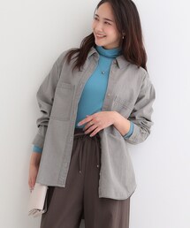 SHOO・LA・RUE | 【洗濯機可/体系カバー】こなれ感をプラスする BIGポケットライトオンスデニムシャツ(シャツ/ブラウス)