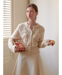 Marshmallow knit cardigan (beige)