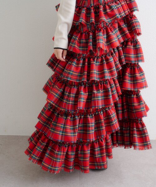 フリルティアードジャンスカ（ワンピース）｜w closet（ダブル