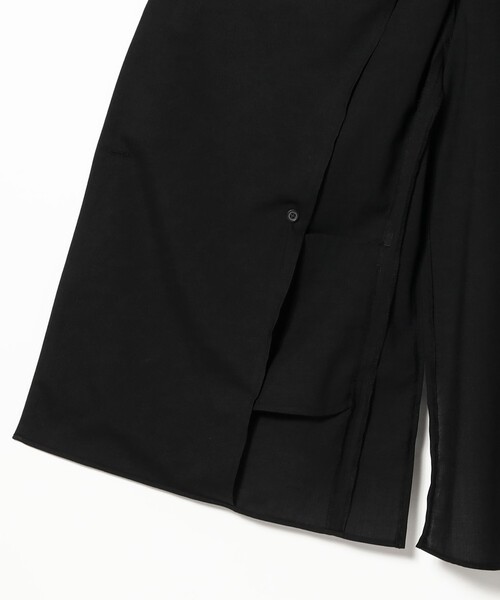 EFFE BEAMS(エッフェビームス)の「ROOM NO.8 BLACK / ドレープ シャツ ジャケット(テーラードジャケット・レディース・ブラック・ONE SIZE)」の5枚目の写真