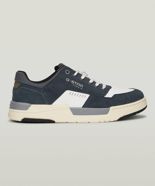 G-STAR（ジースター）の「Rine CTR Sneakers/コントラストカラーローカットスニーカー（スニーカー・メンズ・ブルー系その他・41/42/43）」の3枚目の写真