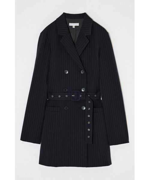 MOUSSY（マウジー）の「DOUBLE BREASTED BLAZER ミニワンピース（ワンピース・レディース・ブラック系その他/ベージュ/グレー系その他・1/2）」の5枚目の写真