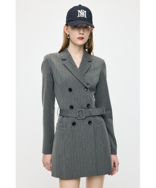 MOUSSY（マウジー）の「DOUBLE BREASTED BLAZER ミニワンピース（ワンピース・レディース・ブラック系その他/ベージュ/グレー系その他・1/2）」の15枚目の写真