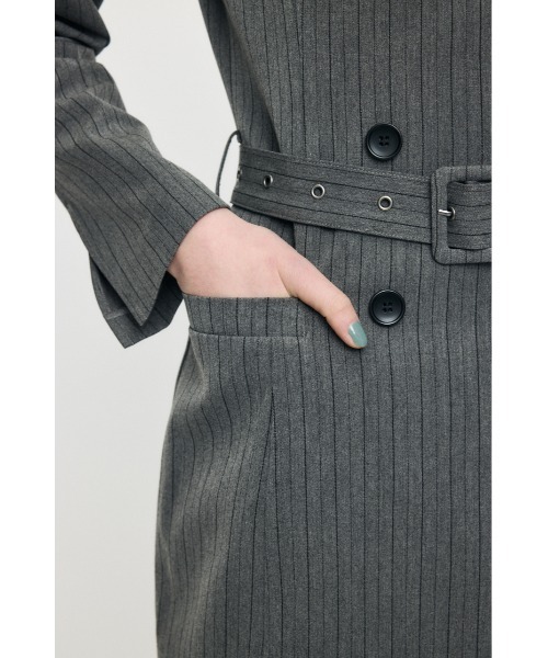 MOUSSY（マウジー）の「DOUBLE BREASTED BLAZER ミニワンピース（ワンピース・レディース・ブラック系その他/ベージュ/グレー系その他・1/2）」の20枚目の写真