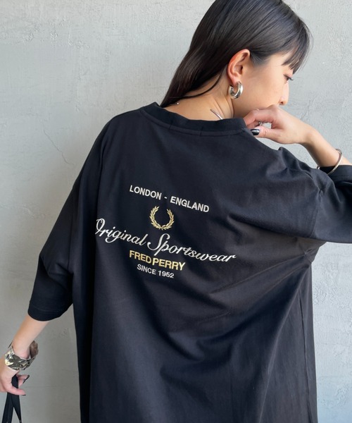 ⭐️ノンゴリFRED PERRY フレッドペリー 刺繍ロゴ FRED PERRY/フレッドペリー] 別注 ORIGINAL SPORTSWEAR バック刺繍ロゴ