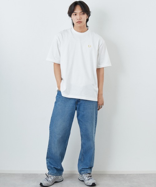 FRED PERRY（フレッドペリー）の「[FRED PERRY/フレッドペリー] 別注 ORIGINAL SPORTSWEAR バック刺繍ロゴTシャツ（Tシャツ/カットソー・レディース・ブラック/ホワイト・L/M/S）」の21枚目の写真