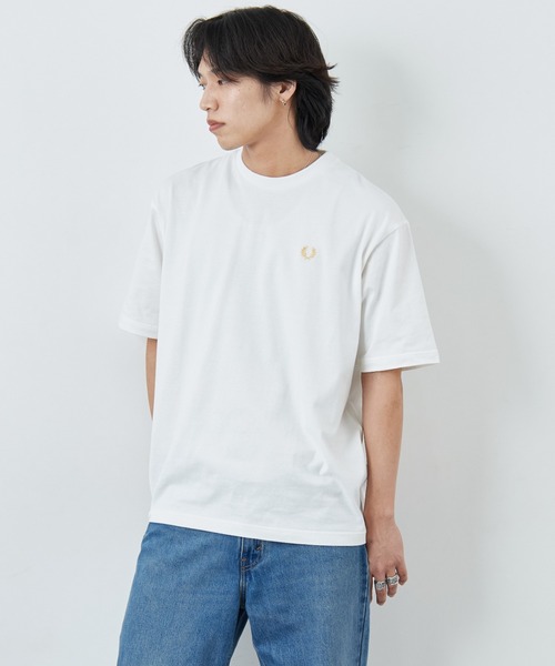 FRED PERRY（フレッドペリー）の「[FRED PERRY/フレッドペリー] 別注 ORIGINAL SPORTSWEAR バック刺繍ロゴTシャツ（Tシャツ/カットソー・レディース・ブラック/ホワイト・L/M/S）」の18枚目の写真