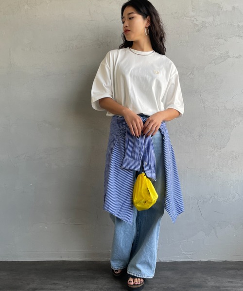 FRED PERRY（フレッドペリー）の「[FRED PERRY/フレッドペリー] 別注 ORIGINAL SPORTSWEAR バック刺繍ロゴTシャツ（Tシャツ/カットソー・レディース・ブラック/ホワイト・L/M/S）」の10枚目の写真