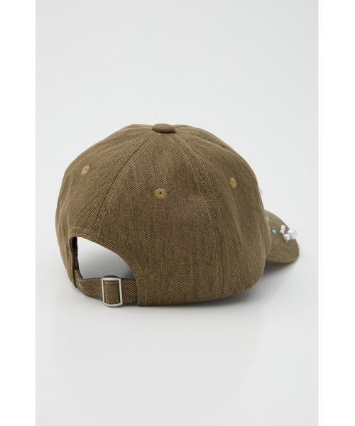 SLY（スライ）の「【2026SS新作】LOGO BIJOU CAP ロゴビジュー キャップ（キャップ・レディース・ライトブラック/カーキ・FREE）」の13枚目の写真