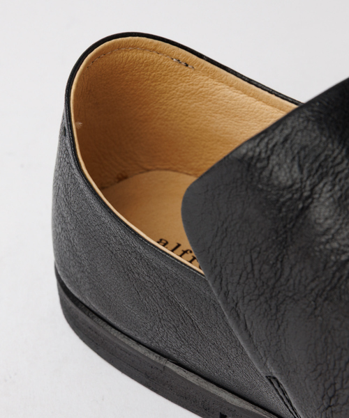 alfredoBANNISTER（アルフレッドバニスター）の「【26S/S 新色追加】ソフトレザー ドレープシューズ / スリッポンシューズ（スリッポン・メンズ・キャメル/ブラック/ネイビー/ワイン・41/40/39/45/44/43/42）」の10枚目の写真
