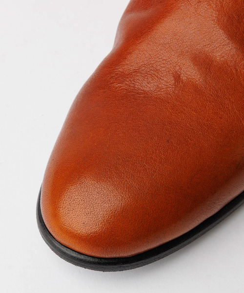 alfredoBANNISTER（アルフレッドバニスター）の「【26S/S 新色追加】ソフトレザー ドレープシューズ / スリッポンシューズ（スリッポン・メンズ・キャメル/ブラック/ネイビー/ワイン・41/40/39/45/44/43/42）」の16枚目の写真