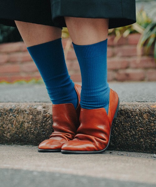 alfredoBANNISTER（アルフレッドバニスター）の「【26S/S 新色追加】ソフトレザー ドレープシューズ / スリッポンシューズ（スリッポン・メンズ・キャメル/ブラック/ネイビー/ワイン・41/40/39/45/44/43/42）」の18枚目の写真