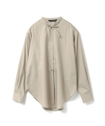 mizuiroind | mizuiro ind リボンタイロングシャツ(シャツ/ブラウス)