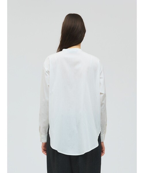 mizuiroind（ミズイロインド）の「mizuiro ind リボンタイロングシャツ（シャツ/ブラウス・レディース・ベージュ/オフホワイト/ライトブルー・FREE）」の11枚目の写真