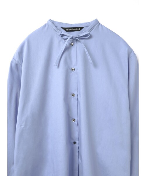 セール】mizuiro ind リボンタイロングシャツ（シャツ/ブラウス