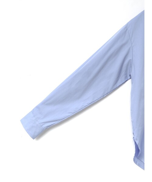 mizuiroind（ミズイロインド）の「mizuiro ind リボンタイロングシャツ（シャツ/ブラウス・レディース・ベージュ/オフホワイト/ライトブルー・FREE）」の9枚目の写真