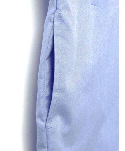 mizuiroind（ミズイロインド）の「mizuiro ind リボンタイロングシャツ（シャツ/ブラウス・レディース・ベージュ/オフホワイト/ライトブルー・FREE）」の8枚目の写真