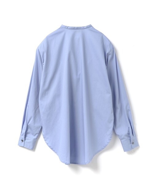 新品！ミズイロインドシャツ セール】mizuiro ind リボンタイロングシャツ（シャツ/ブラウス