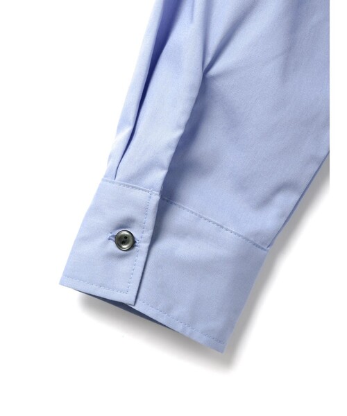 mizuiroind（ミズイロインド）の「mizuiro ind リボンタイロングシャツ（シャツ/ブラウス・レディース・ベージュ/オフホワイト/ライトブルー・FREE）」の4枚目の写真