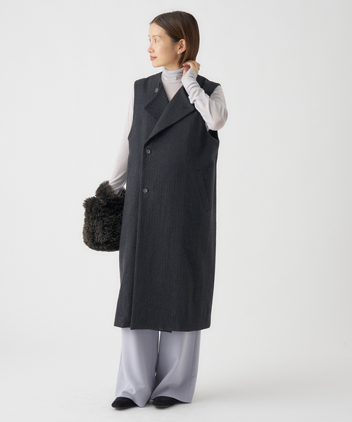 IENA（イエナ）の「《追加3》リヨセルカシミヤタートルネック（Tシャツ/カットソー・レディース・ブラック/ライトグレー/ホワイト/ピンク・FREE）」の6枚目の写真