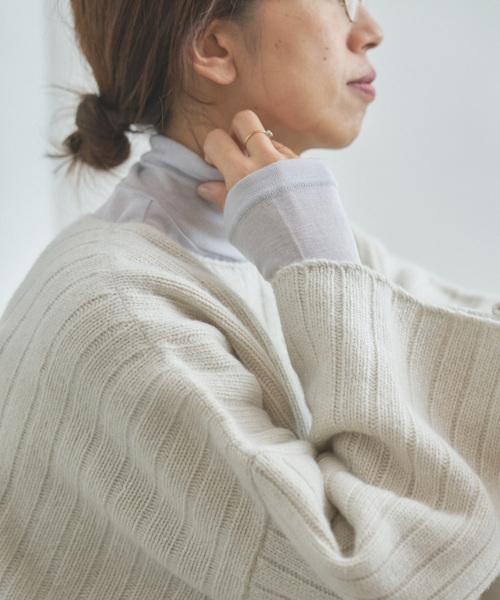 IENA（イエナ）の「《追加3》リヨセルカシミヤタートルネック（Tシャツ/カットソー・レディース・ブラック/ライトグレー/ホワイト/ピンク・FREE）」の16枚目の写真