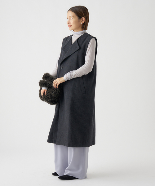 IENA（イエナ）の「《追加3》リヨセルカシミヤタートルネック（Tシャツ/カットソー・レディース・ブラック/ライトグレー/ホワイト/ピンク・FREE）」の22枚目の写真