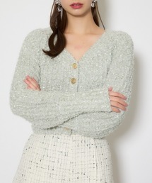 ペプラムキャミセットニットカーディガン 春服（ニット/セーター