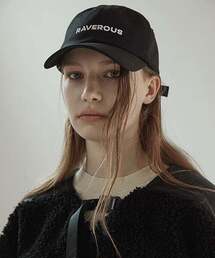 RAVEROUS（レイバーロス）の「ベーシックロゴボールキャップブラック（キャップ）」