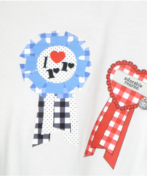 RONRON(ロンロン)の「ROSETTE BUTTON OVER FIT LONG SLEEVE WHITE(Tシャツ/カットソー・レディース・その他・FREE)」の2枚目の写真