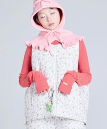 littlesunnybite/リトルサニーバイト/floral quilteing vest
