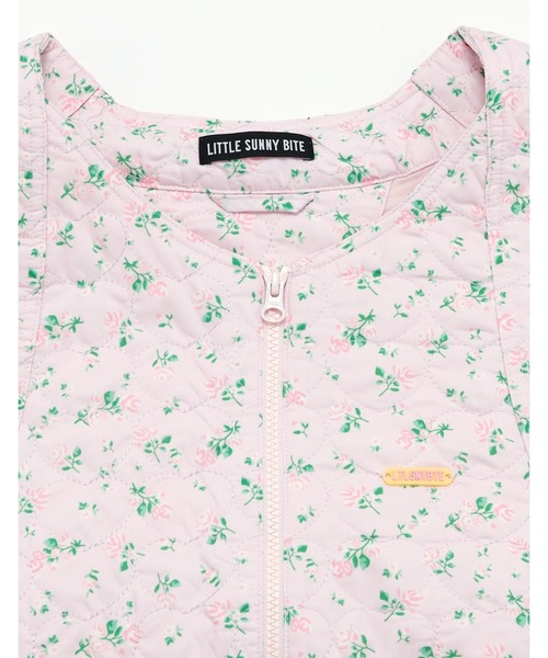 Little sunny bite(リトルサニーバイト)の「littlesunnybite/リトルサニーバイト/floral quilteing vest(その他アウター・レディース・ホワイト/ピンク/ブラック・M/S)」の12枚目の写真