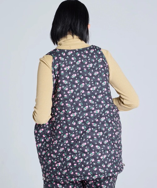 Little sunny bite(リトルサニーバイト)の「littlesunnybite/リトルサニーバイト/floral quilteing vest(その他アウター・レディース・ホワイト/ピンク/ブラック・M/S)」の4枚目の写真