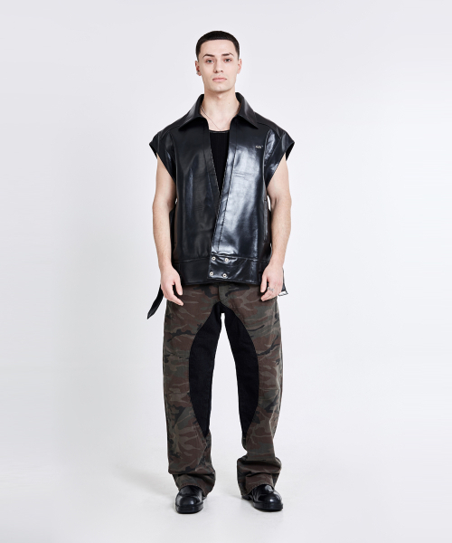 51%(フィフティーワンパーセント)の「Lining cargo pants - camo black(デニムパンツ・メンズ・その他・L/M)」の10枚目の写真