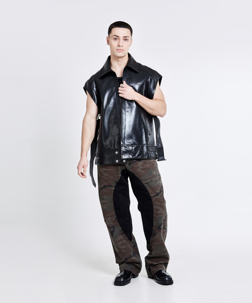 51%(フィフティーワンパーセント)の「Lining cargo pants - camo black(デニムパンツ・メンズ・その他・L/M)」の14枚目の写真