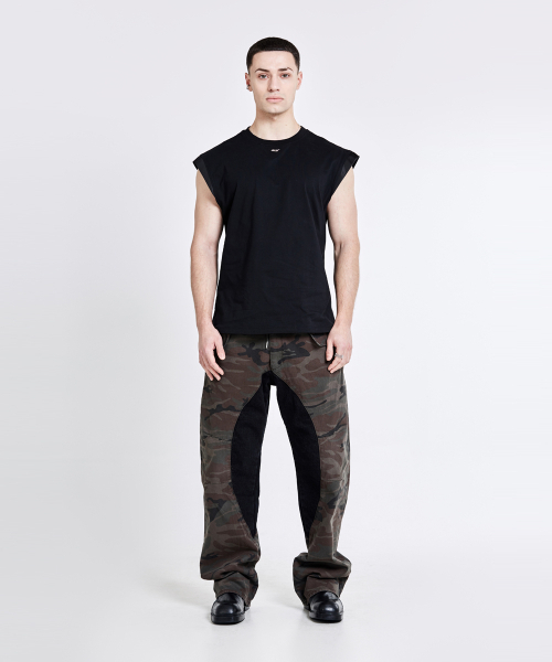 51%(フィフティーワンパーセント)の「Lining cargo pants - camo black(デニムパンツ・メンズ・その他・L/M)」の15枚目の写真