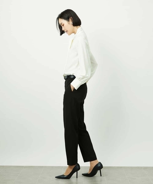 MICHEL KLEIN（ミッシェル・クラン）の「ボウタイブラウス（シャツ/ブラウス・レディース・アイボリー/ブラック・38）」の21枚目の写真