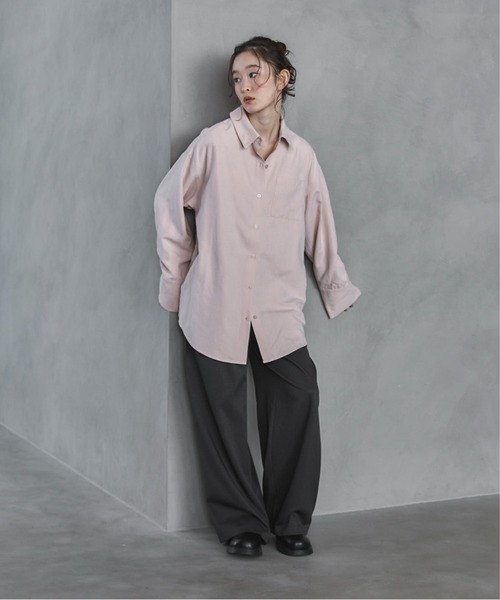 feepur（フェピュール）の「ビンテージライクオーバーシャツ（シャツ/ブラウス・レディース・アイボリー/ブルーグレー/ピンク・MEDIUM）」の17枚目の写真