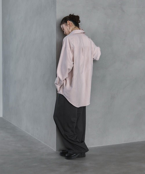 feepur（フェピュール）の「ビンテージライクオーバーシャツ（シャツ/ブラウス・レディース・アイボリー/ブルーグレー/ピンク・MEDIUM）」の22枚目の写真