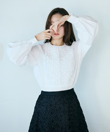 Audie a Muses（オーディアミューズ）の「フロントフリルレイヤードブラウス（シャツ/ブラウス）」