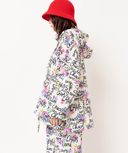 RNA（アールエヌエー）の「J2182 カオスラブフラワージャケット（ブルゾン・レディース・ホワイト/ブラック・MEDIUM）」の3枚目の写真