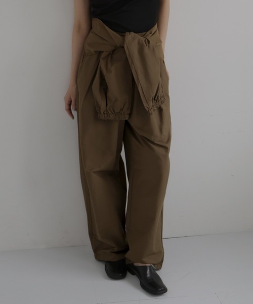 hellam（へラム）の「2WAY腰巻きツイルパンツ（その他パンツ・レディース・ブラック/アイボリー/ブラウン/ベージュ・FREE）」の11枚目の写真