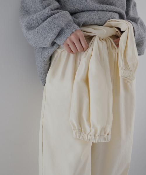 hellam（へラム）の「2WAY腰巻きツイルパンツ（その他パンツ・レディース・ブラック/アイボリー/ブラウン/ベージュ・FREE）」の22枚目の写真