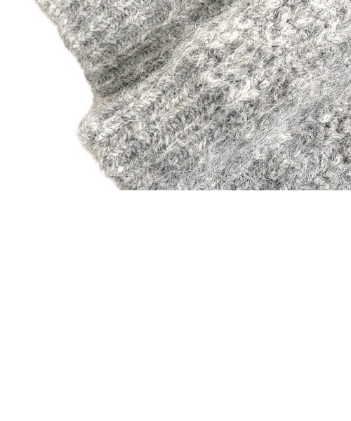 KOBE LETTUCE（コウベレタス）の「ケーブルハイネックニットベスト（ベスト・レディース・グレー/オレンジ/アイボリー・M）」の11枚目の写真