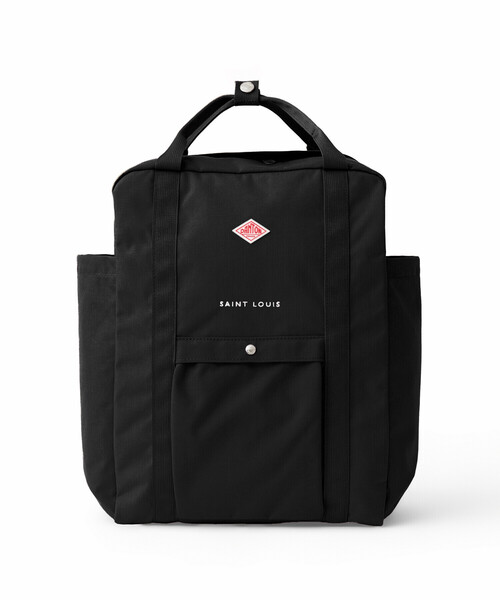 DANTON（ダントン）の「Cordura Canvas Square Rucksack〈SAINT LOUIS〉（バックパック/リュック・レディース・ブラック/グレイッシュベージュ/ブルー系その他5/オフホワイト/ダークグレー/オレンジ・-）」の3枚目の写真