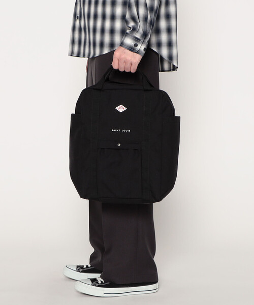 DANTON（ダントン）の「Cordura Canvas Square Rucksack〈SAINT LOUIS〉（バックパック/リュック・レディース・ブラック/グレイッシュベージュ/ブルー系その他5/オフホワイト/ダークグレー/オレンジ・-）」の18枚目の写真